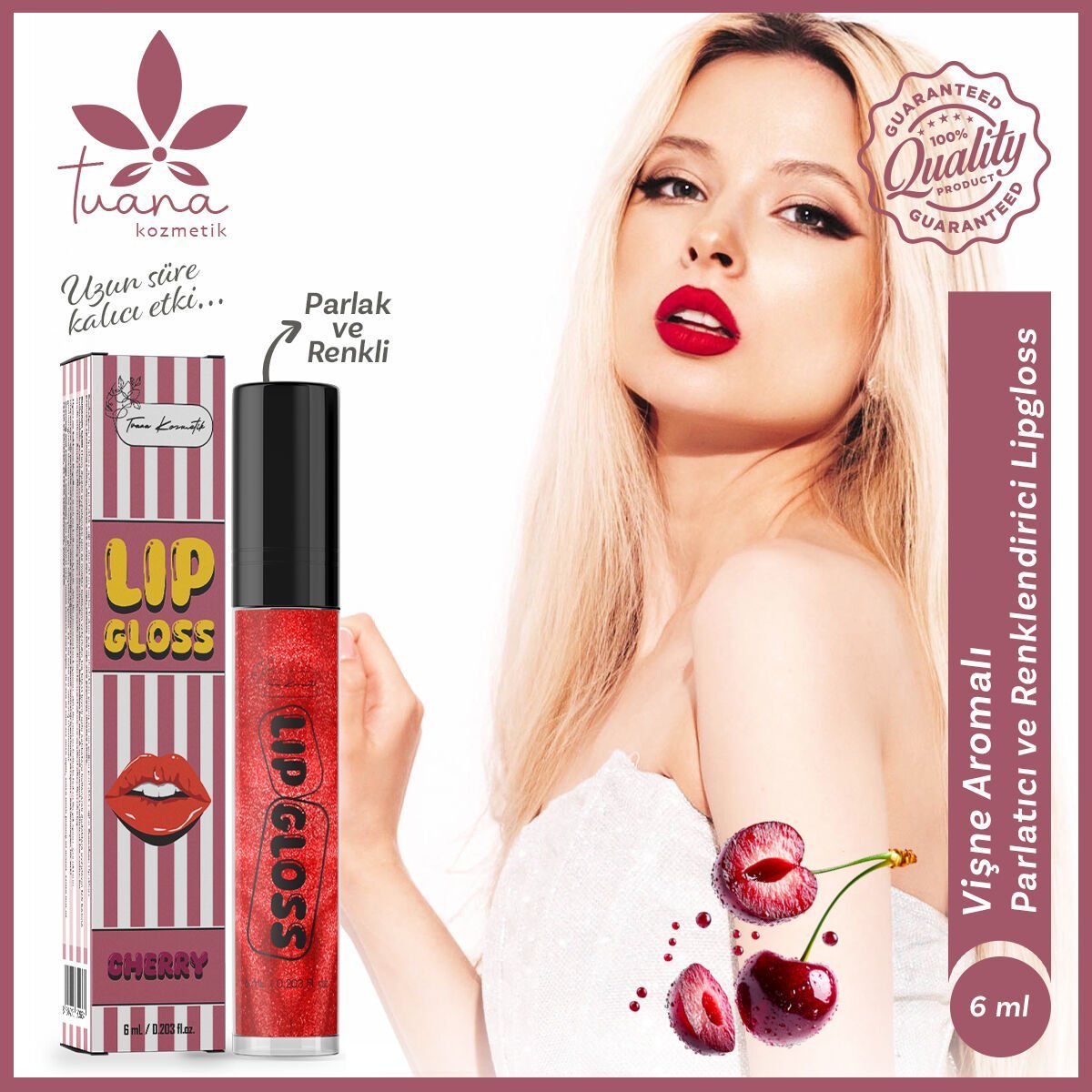 Lipgloss Renkli Vişne